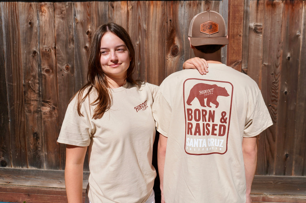 Hideout "Born and Raised Santa Cruz" Short Sleeve Tee