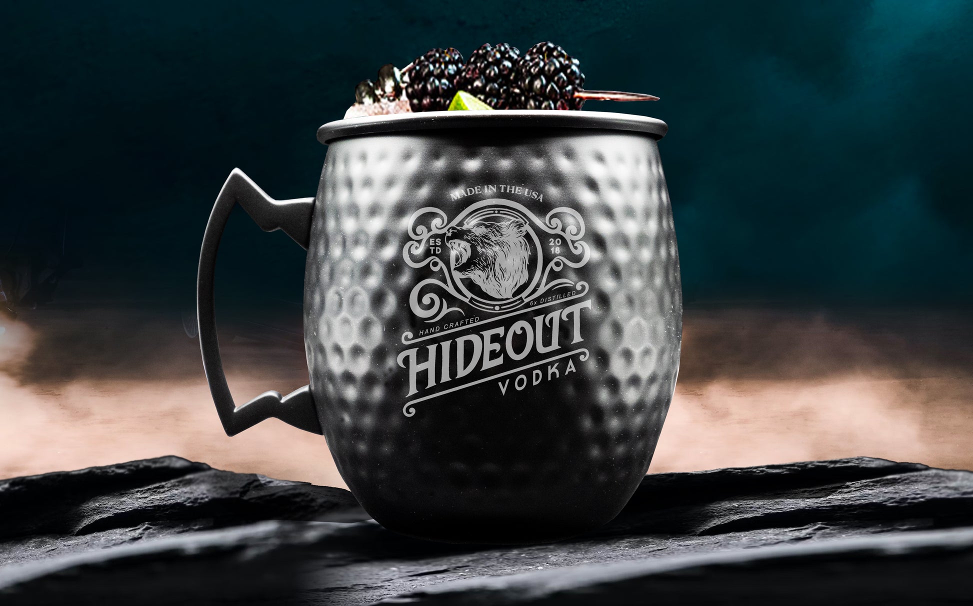 Hideout Matte Black Mule Cup