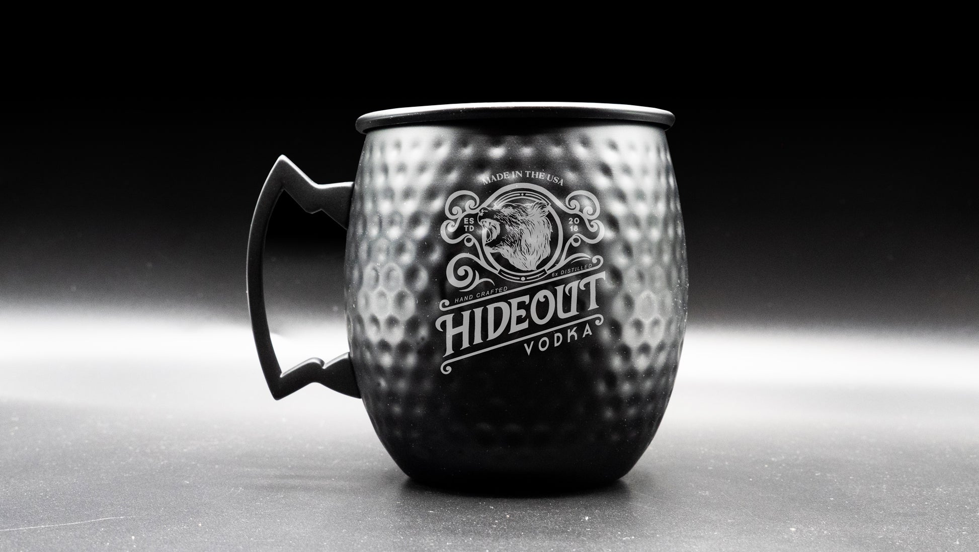 Hideout Matte Black Mule Cup